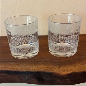 Makers mark holiday bourbon glasses set of 2